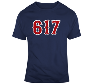 Boston Champs 617 Area Code Boston Baseball Fan T Shirt - 1027913571