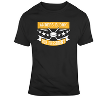 Load image into Gallery viewer, Anders Bjork For President Boston Hockey Fan T Shirt - 1083528820