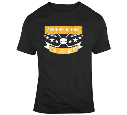 Anders Bjork For President Boston Hockey Fan T Shirt - 1083528820