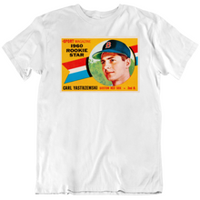 Load image into Gallery viewer, Carl Yastrzemski Rookie Card Boston Baseball Fan T Shirt - 1100385262