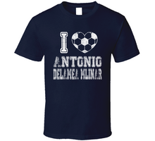Load image into Gallery viewer, Antonio Delamea Mlinar I Heart New England Soccer T Shirt - 1171224568