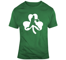 Load image into Gallery viewer, Kyrie Irving Boston Basketball Team Clover Silhouette Green T Shirt - 1233479833
