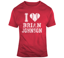 Load image into Gallery viewer, Brian Johnson I Heart Boston Baseball Fan T Shirt - 126320440