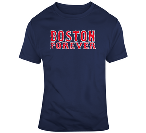 Boston Forever Baseball Fan Distressed T Shirt - 1334117017