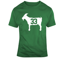 Load image into Gallery viewer, Larry Legend Bird Goat 33 Distressed Boston Basketball T Shirt - 1352977951