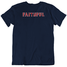 Load image into Gallery viewer, Boston Faithful Baseball Fan Distressed Navy T Shirt - 1487248658