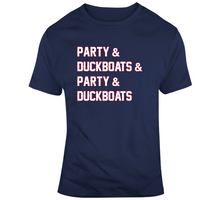 Load image into Gallery viewer, Party And Duck Boats New England Football Fan T Shirt - 1541262484