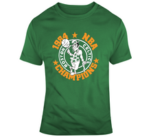 Load image into Gallery viewer, Larry Bird 1984 Boston Basketball Champions Retro T Shirt - 1644520246