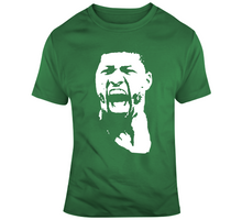 Load image into Gallery viewer, Boston Basketball Marcus Smart Big Head Silhouette Fan T Shirt - 166007395