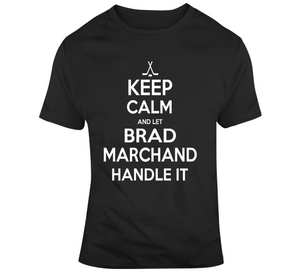 Brad Marchand Keep Calm Boston Hockey Fan T Shirt - 1678096228