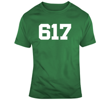 Load image into Gallery viewer, Boston Area Code Boston Basketball Fan T Shirt - 2026528031