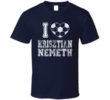 Load image into Gallery viewer, Krisztian Nemeth I Heart New England Soccer T Shirt - 2058652571