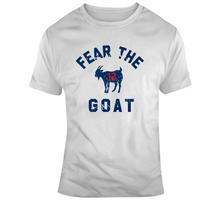 Load image into Gallery viewer, Fear The Goat Tom Brady New England Football Fan Distressed T Shirt - 2260689813