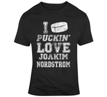 Load image into Gallery viewer, Joakim Nordstrom I Love Boston Hockey Fan T Shirt - 2363942057