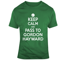 Load image into Gallery viewer, Gordon Hayward Keep Calm Boston Basketball Fan T Shirt - 2801291878