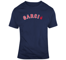 Load image into Gallery viewer, Boston Faithful Garcia Baseball Fan Navy V2 T Shirt - 2960465098