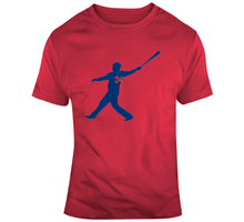 Load image into Gallery viewer, David Ortiz Big Papi Home Run Silhouette 34 Boston Baseball T Shirt - 2985916471