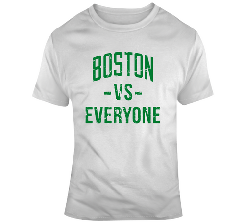 Boston Vs Everyone Boston Basketball Fan Distressed v3 T Shirt - 2995310697