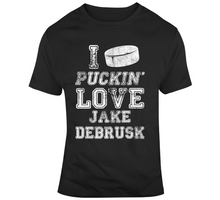 Load image into Gallery viewer, Jake DeBrusk I Love Boston Hockey Fan T Shirt - 312206225