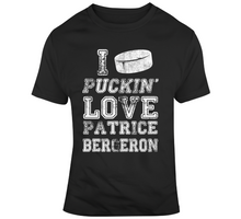 Load image into Gallery viewer, Patrice Bergeron I Love Boston Hockey Fan T Shirt - 3328383564