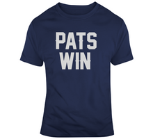 Load image into Gallery viewer, Pats Win New England Football T Shirt - 3589056645