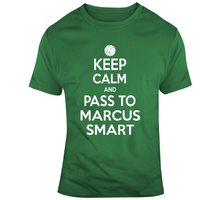 Load image into Gallery viewer, Marcus Smart Keep Calm Boston Basketball Fan T Shirt - 3794368497