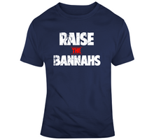 Load image into Gallery viewer, Raise The Bannahs Distressed New England Football Fan T Shirt - 3824064478