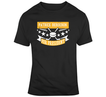 Load image into Gallery viewer, Patrice Bergeron For President Boston Hockey Fan T Shirt - 3889508910