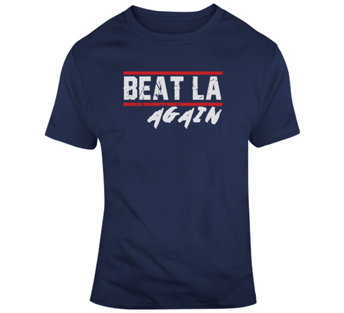 Beat LA Again New England Football Fan Distressed T Shirt - 3897567964