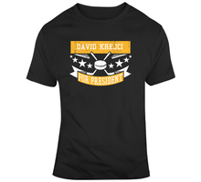 Load image into Gallery viewer, David Krejci For President Boston Hockey Fan T Shirt - 423548970