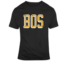 Load image into Gallery viewer, Boston Vintage BOS Hockey Fan T Shirt - 4397935427