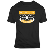 Load image into Gallery viewer, Matt Grzelcyk For President Boston Hockey Fan T Shirt - 4663231863