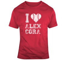 Load image into Gallery viewer, Alex Cora I Heart Boston Baseball Fan T Shirt - 4816974184