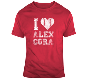 Alex Cora I Heart Boston Baseball Fan T Shirt - 4816974184