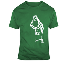 Load image into Gallery viewer, Larry Bird Silhouette Legend Boston Basketball Fan T Shirt - 4920887629