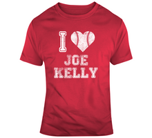 Load image into Gallery viewer, Joe Kelly I Heart Boston Baseball Fan T Shirt - 4940118784