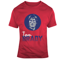 Load image into Gallery viewer, Retro 80s Style Tom Brady New England Football Fan T Shirt - 504956618