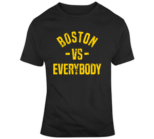 Boston Vs Everybody Hockey Fan Distressed T Shirt - 561200625