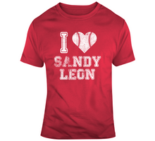 Load image into Gallery viewer, Sandy Leon I Heart Boston Baseball Fan T Shirt - 5622025202
