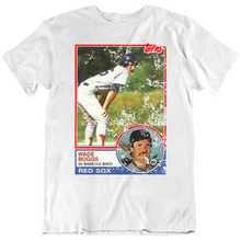 Load image into Gallery viewer, Retro Topps Wade Boggs Rookie Card Baseball Fan T Shirt - 571011424