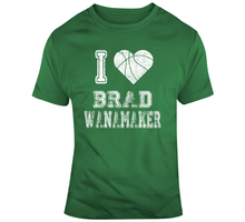 Load image into Gallery viewer, Brad Wanamaker I Heart Boston Basketball Fan T Shirt - 5786359808