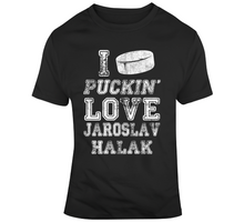 Load image into Gallery viewer, Jaroslav Halak I Love Boston Hockey Fan T Shirt - 5820185820