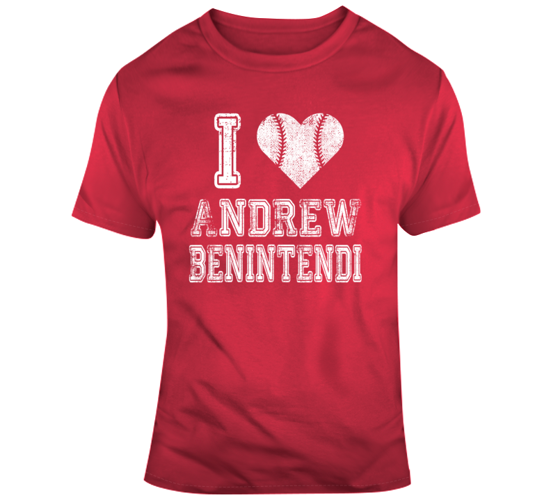 Andrew Benintendi I Heart Boston Baseball Fan T Shirt - 5829088608