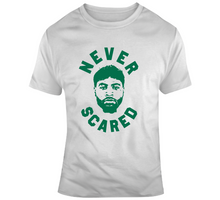 Load image into Gallery viewer, Boston Basketball Marcus Smart Never Scared Physical Ball Fan T Shirt - 5848243634