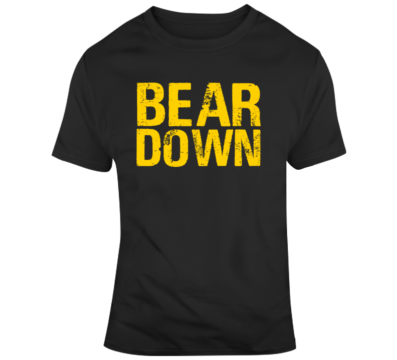 Bear Down Boston Hockey Fan T Shirt - 5954673136