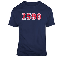 Load image into Gallery viewer, Roger Clemens 2590 Strikeouts Hall of Fame Boston Baseball Fan T Shirt - 6133061219