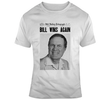 Load image into Gallery viewer, New England  Bill Wins Again Biff Back To The Future Parody Football  T Shirt - 6158844649