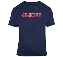 Load image into Gallery viewer, Jackie Bradley Jr Jbjesus Distressed Boston Baseball Fan T Shirt - 6160353353