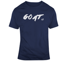Load image into Gallery viewer, He Is The Goat Tom Brady New England Football Fan T Shirt - 6163243325