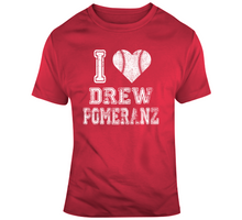 Load image into Gallery viewer, Drew Pomeranz I Heart Boston Baseball Fan T Shirt - 6170391553